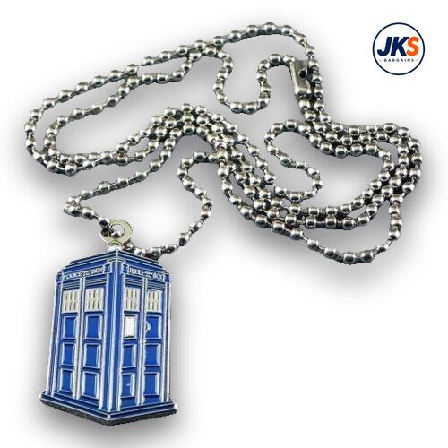 10 x Police Box Pendant - Chains