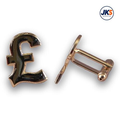 Gold Plated ? Sign Cufflinks