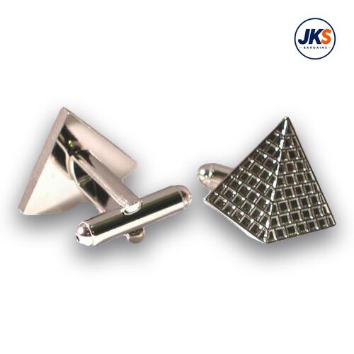 Chrome Pyramid Cufflinks