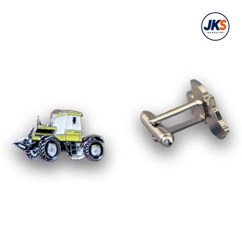 Yellow Tractor Cufflinks