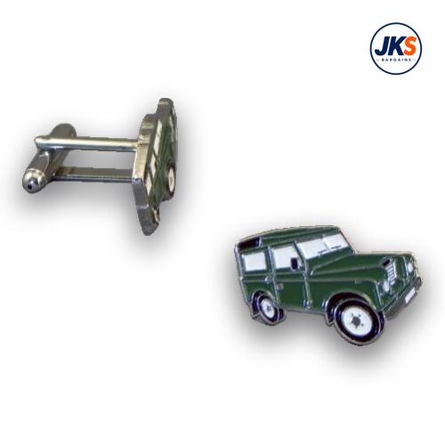 Green 4x4 Vehicle Cufflinks