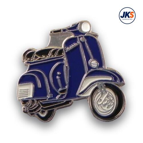 Blue Scooter (Style 2) Pin Badge