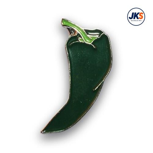 20 x Chili Pepper Green Pin Badges