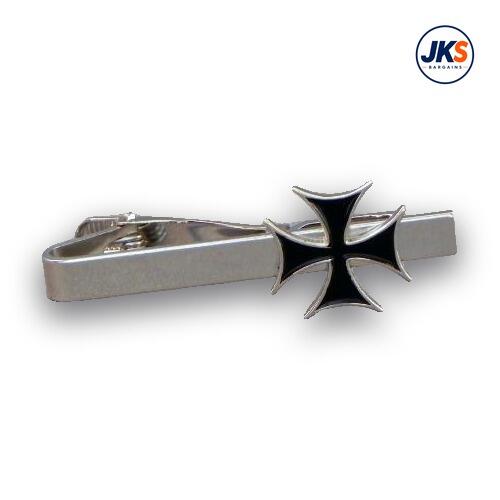10 x Maltese Cross Tie Clips
