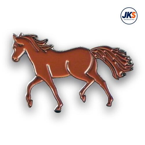 20 x Chestnut Horse Pin Badges