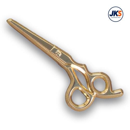 Gold Scissors Pin Badge