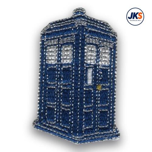 Police Box Iron on Patch