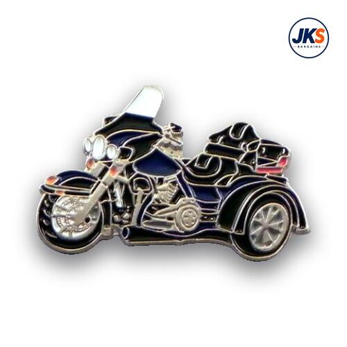 Blue Trike Motorbike Pin Badge