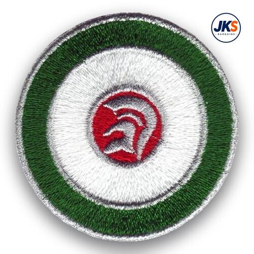10 x RAF - MOD Trojan Roundel In Itailan Colours Iron on Patch