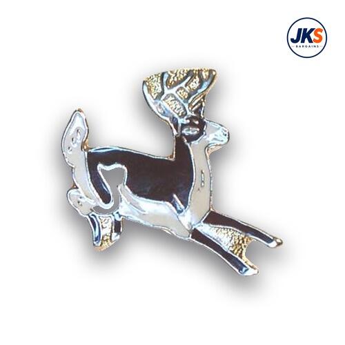 Reindeer Style 2 Pin Badge