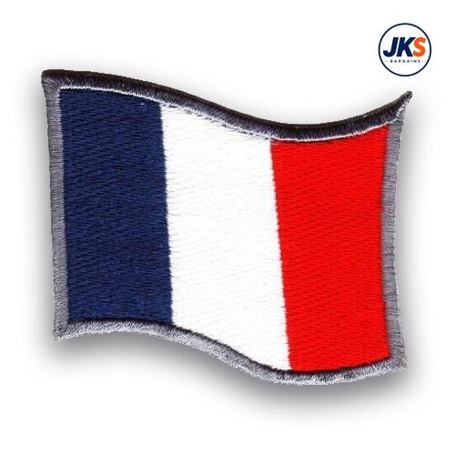 10 x French Flag Iron on Patch