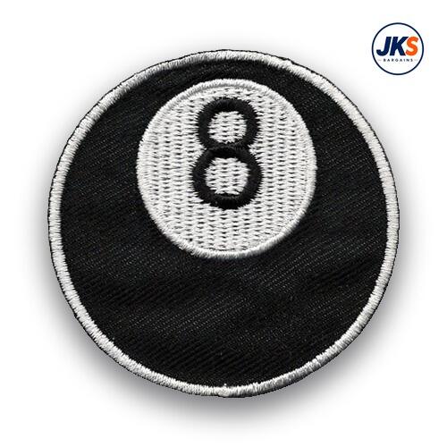10 x 8 Ball Pool Iron on Patch