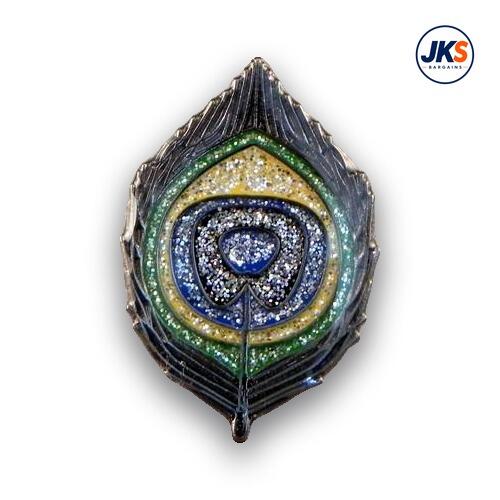 Peacock Feather Pin Badge