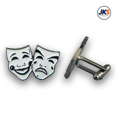 10 Pairs x Comedy Tragedy Theater style Cufflinks