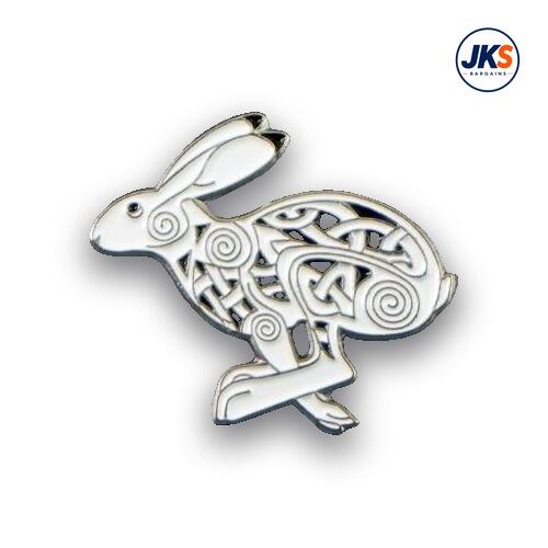 Celtic Hare Pin Badge