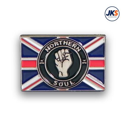 Northern Soul Union Jack Pin Badge