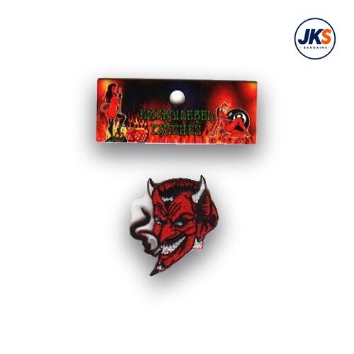Cartoon Style Devil Head Iron on Patch