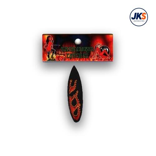Flaming Surf Board Iron on Patch