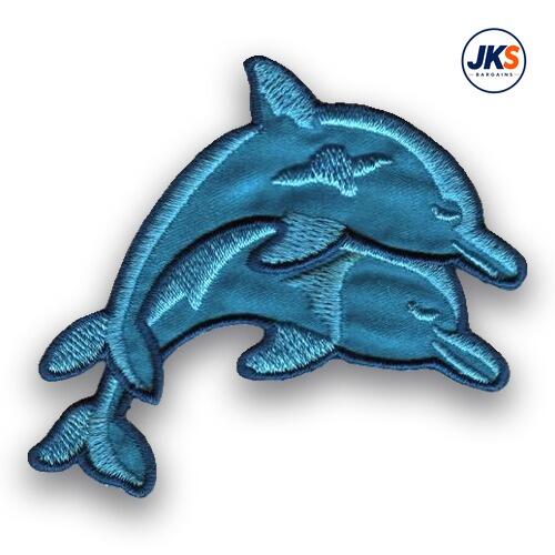 10 x Dolphins Iron on Patch