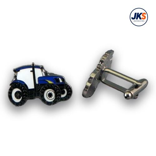 Blue Tractor Cufflinks