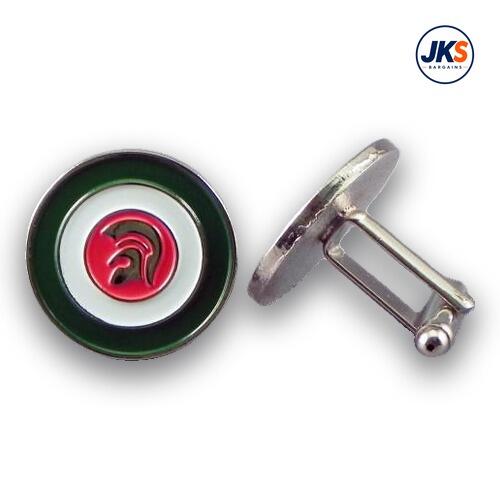 Trojan Roundel in Italian Colours Cufflinks