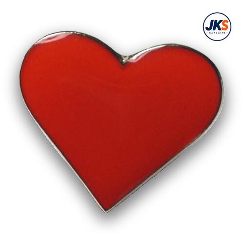 20 x Heart Pin Badges