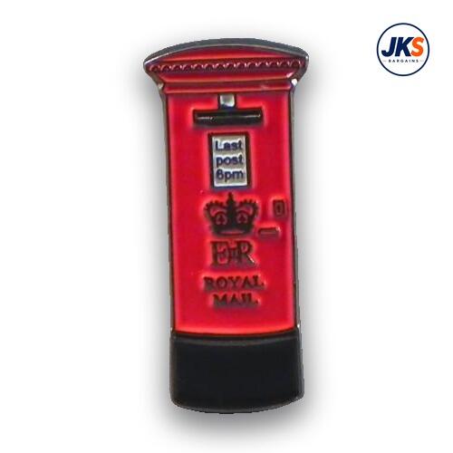 20 x Classic British Red Post Box Pin Badges