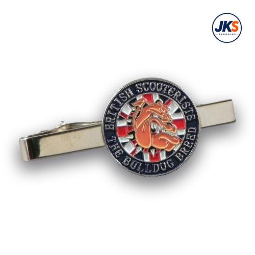 10 x British Scooterists The Bulldog Breed Tie Clips