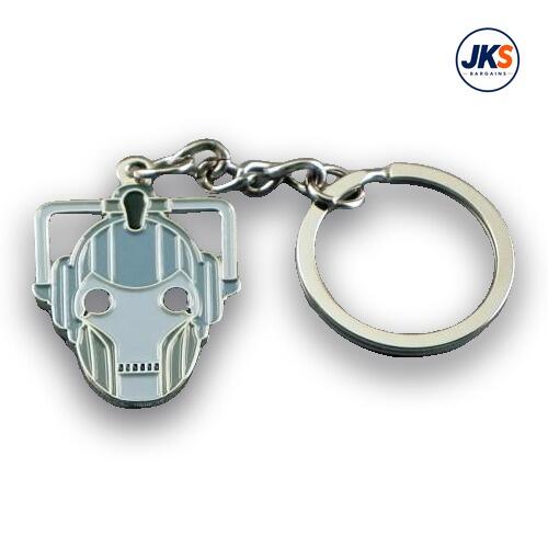 Cyberman Head Keyring