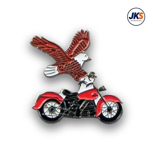 Chopper And Eagle Pin Badge