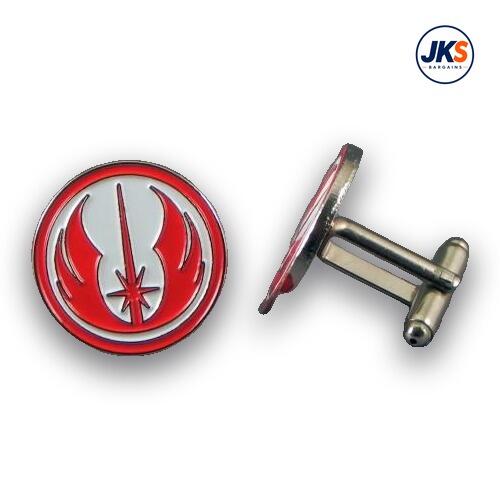 Jedi Order logo (Red + White) Cufflinks