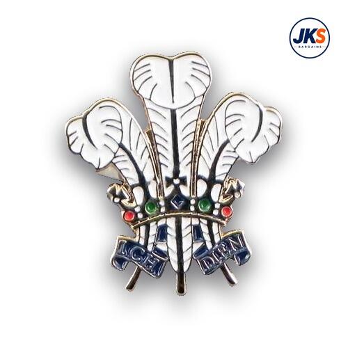 Prince of Wales Feathers Pin Badge