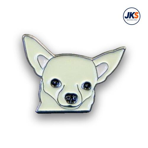 Chihuahua head Pin Badge