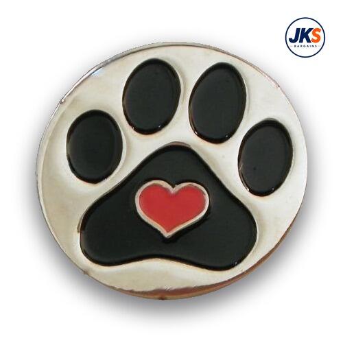 10 x Love Paw Print Fridge Magnets