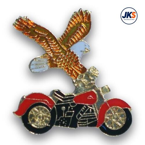 Chopper and Eagle Style 2 Pin Badge