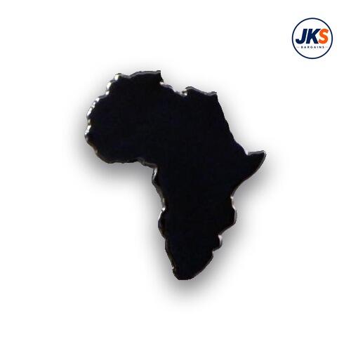 20 x Africa Silhouette Black Pin Badges