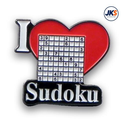 20 x I love Sudoku Pin Badges