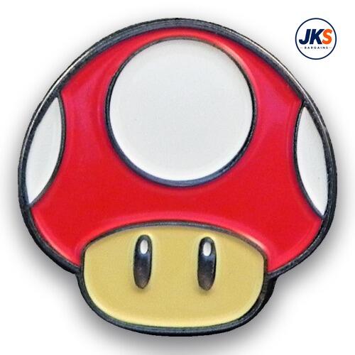 Mario Cart Mushroom Pin Badge