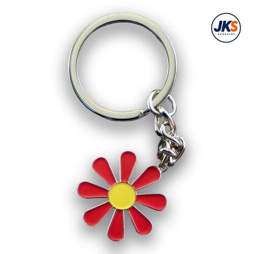 10 x Hippy Daisy Keyrings