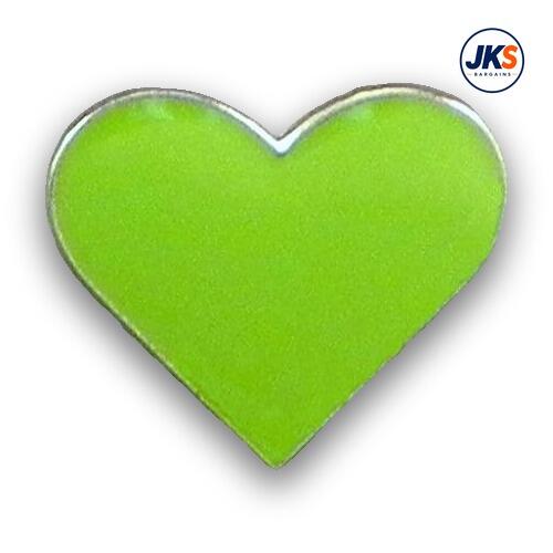 Green heart Pin Badge