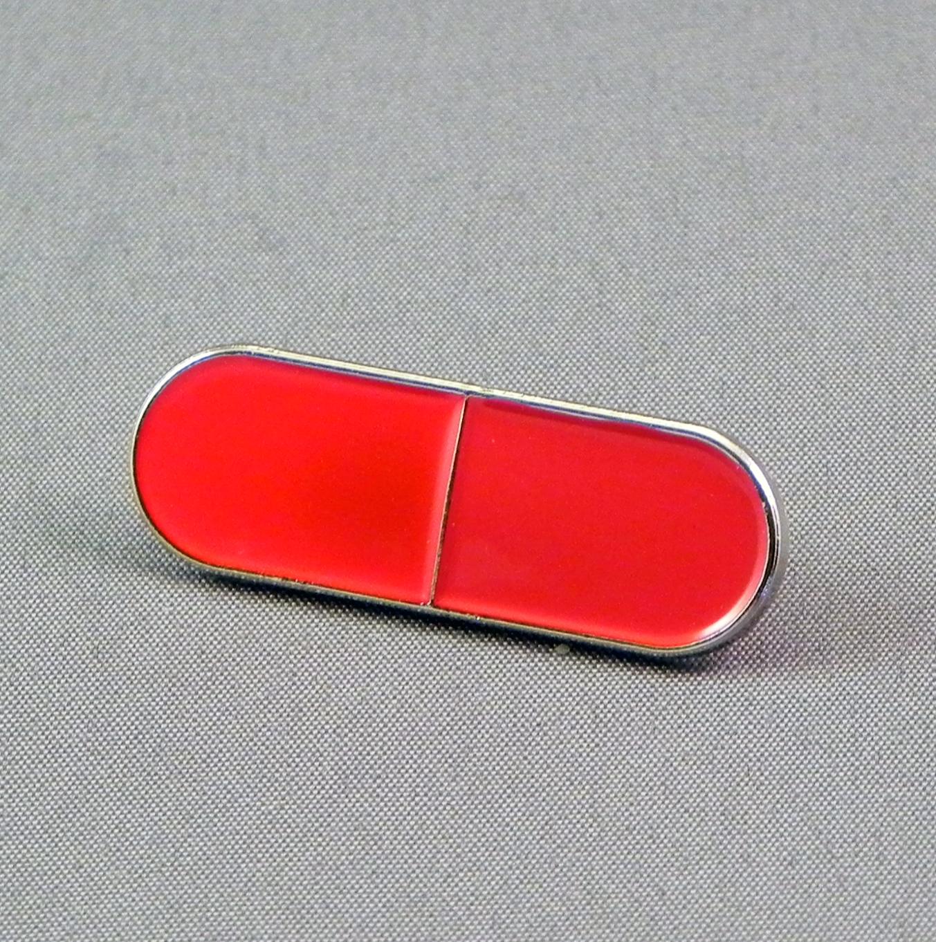 20 X Matrix Red Pill Pin Badges