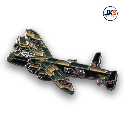 WWII lancaster Bomber Plane Pin Badge