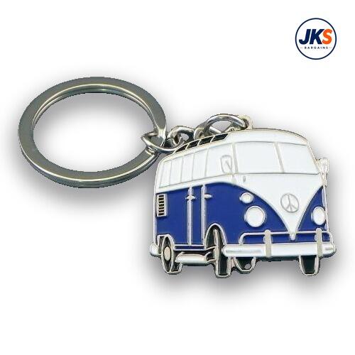 10 x Campervan Dark Blue Keyrings