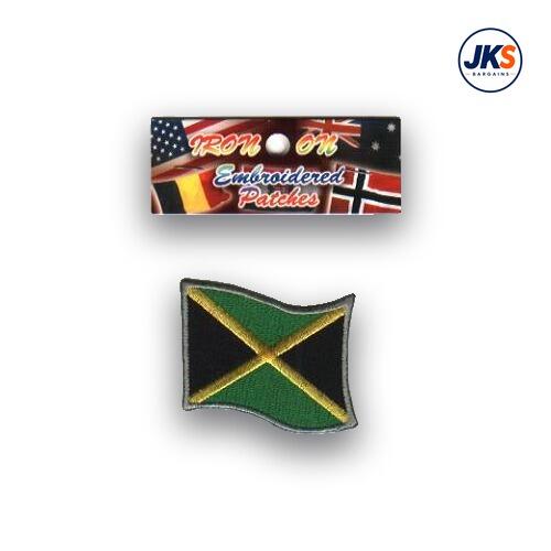 Jamaican Flag Iron on Patch