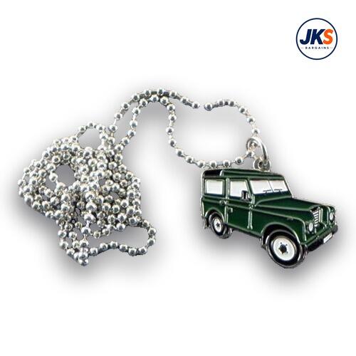 10 x 4x4 Vehicle Green Pendant - Chains