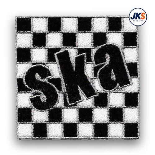 SKA Checker Square Iron on Patch