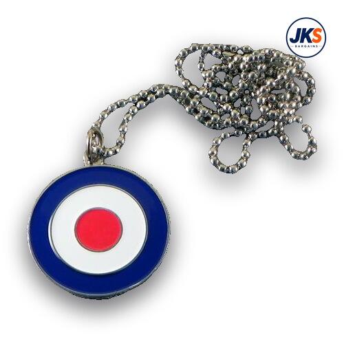 10 x RAF Roundel Pendant - Chains