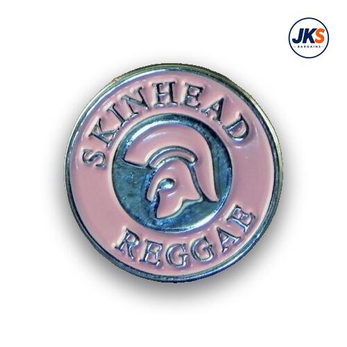 Skinhead Reggae Pink Pin Badge