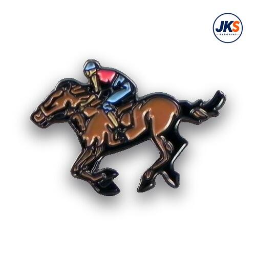20 x Horse + Jockey Pin Badges