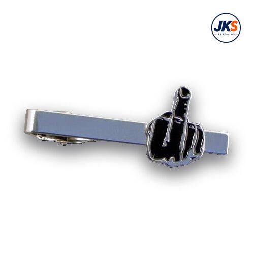 10 x The Finger Black Tie Clips